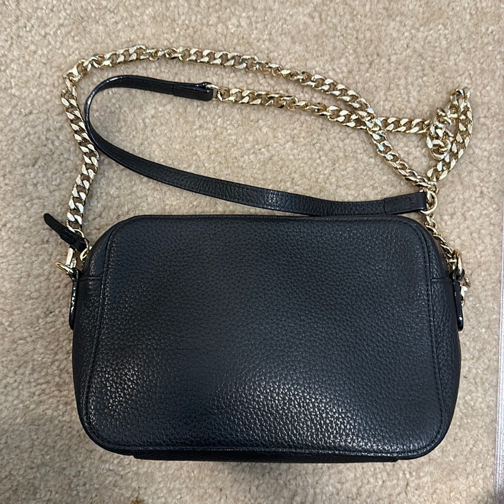 Black and gold crossbody